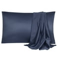 thumbnail image 1 of Unique Bargains Luxury Satin Pillowcase Cool Silk Pillow Case Cover, 1 of 9