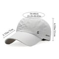thumbnail image 2 of Outdoor  Breathable Adjustable Mesh Quick Dry Fishing Hat Sun Visor Snapback Hat Baseball Cap DARK GREY BREATHABLE STYLE, 2 of 8