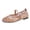 Brown, variant on Women's Floral Lace Ballet Flats Mesh Sheer Square Toe Elegant Flat Shoes Black Size 43