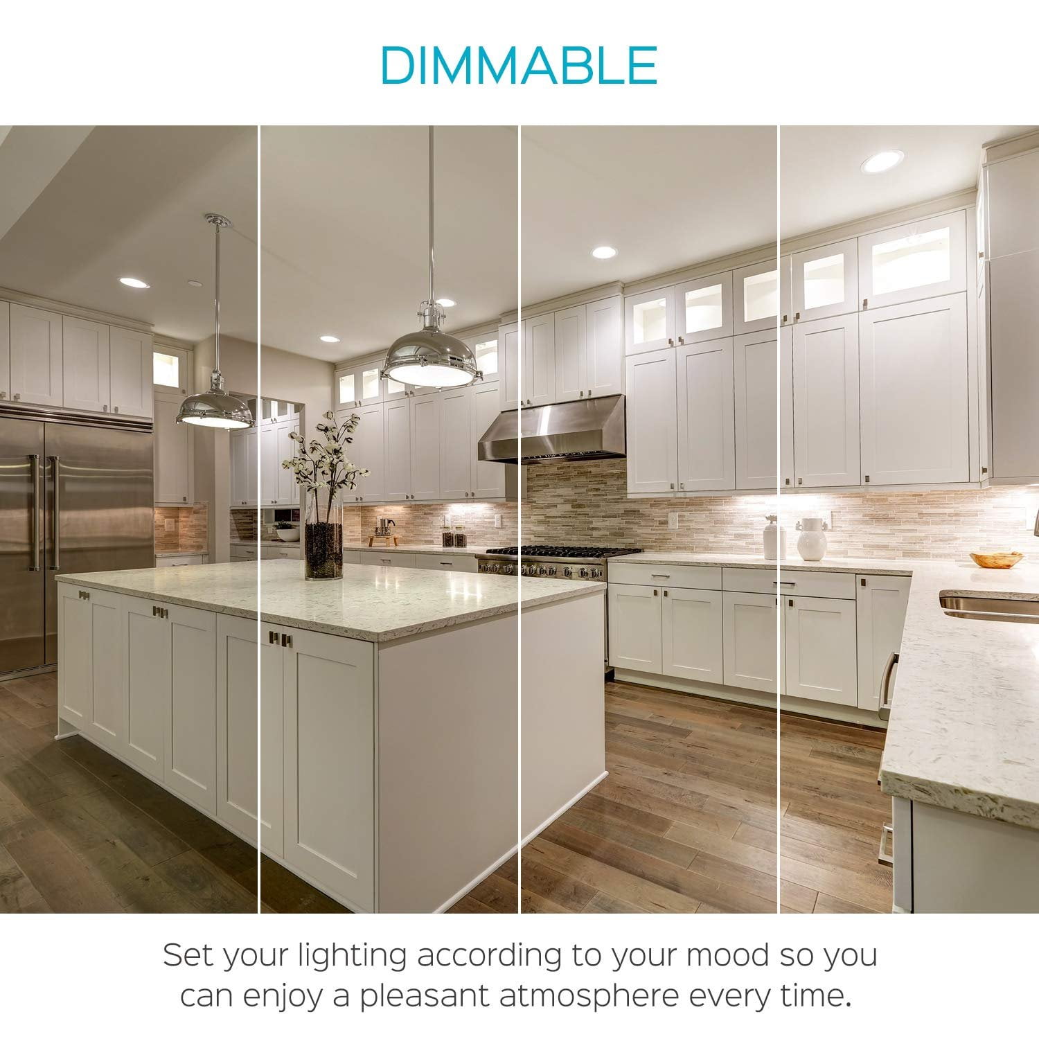 Luxrite BR30 Dimmable LED Light Bulb, 9W 65W Equivalent 3000K Soft White, 650 Lumens, E26, 6-Pack