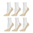 thumbnail image 3 of MeMoi No-Show Microfiber Shoe Liners 6-Pack - Womens - Female (One Size, Pagoda Blue), 3 of 5