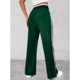 thumbnail image 6 of Women'S Track Pants Loose Straight Leg Jogging Sweatpants Warm-Up Sports Green XL, 6 of 7
