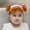 I, variant on Barrettes Hair Accessories Set Gold Bun Headbands with Soft Knit Headwraps for Girls Photo Daily Wear