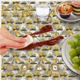 thumbnail image 6 of Excavator and Crane Yellow Pattern Round Tablecloth 60"x60", Wrinkle Resistant Wipeable Table Cover for Kitchen Dining Room Picnic Patio and Party, 6 of 6