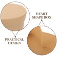 thumbnail image 2 of Boîte de Rangement en Forme de Cœur Papier Kraft 3 Pcs 6.1X5.7X1.8In, 2 of 8