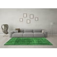 thumbnail image 3 of Ahgly Company Indoor Square Oriental Green Industrial Area Rugs, 5' Square, 3 of 4