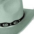 thumbnail image 3 of Ginsiom Women Men Cowboy Cowgirl Hats Felt Wide Brim Western Hat with Belt Buckle, 3 of 5