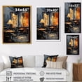 thumbnail image 4 of Designart "Melodic Vibes at Yellow and Grey Jazz Cafe I" Music Framed Wall Art - Traditional Yellow Music Jazz Entryway Framed Wall Art Print, 4 of 6