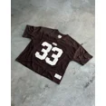 thumbnail image 4 of Camiseta de manga corta con estampado de letras grandes y sueltas de empalme americano para hombre, estilo hip-hop callejero, estilo gótico de verano, diseño de tendencia Y2K, tops para parejas, 4 of 5