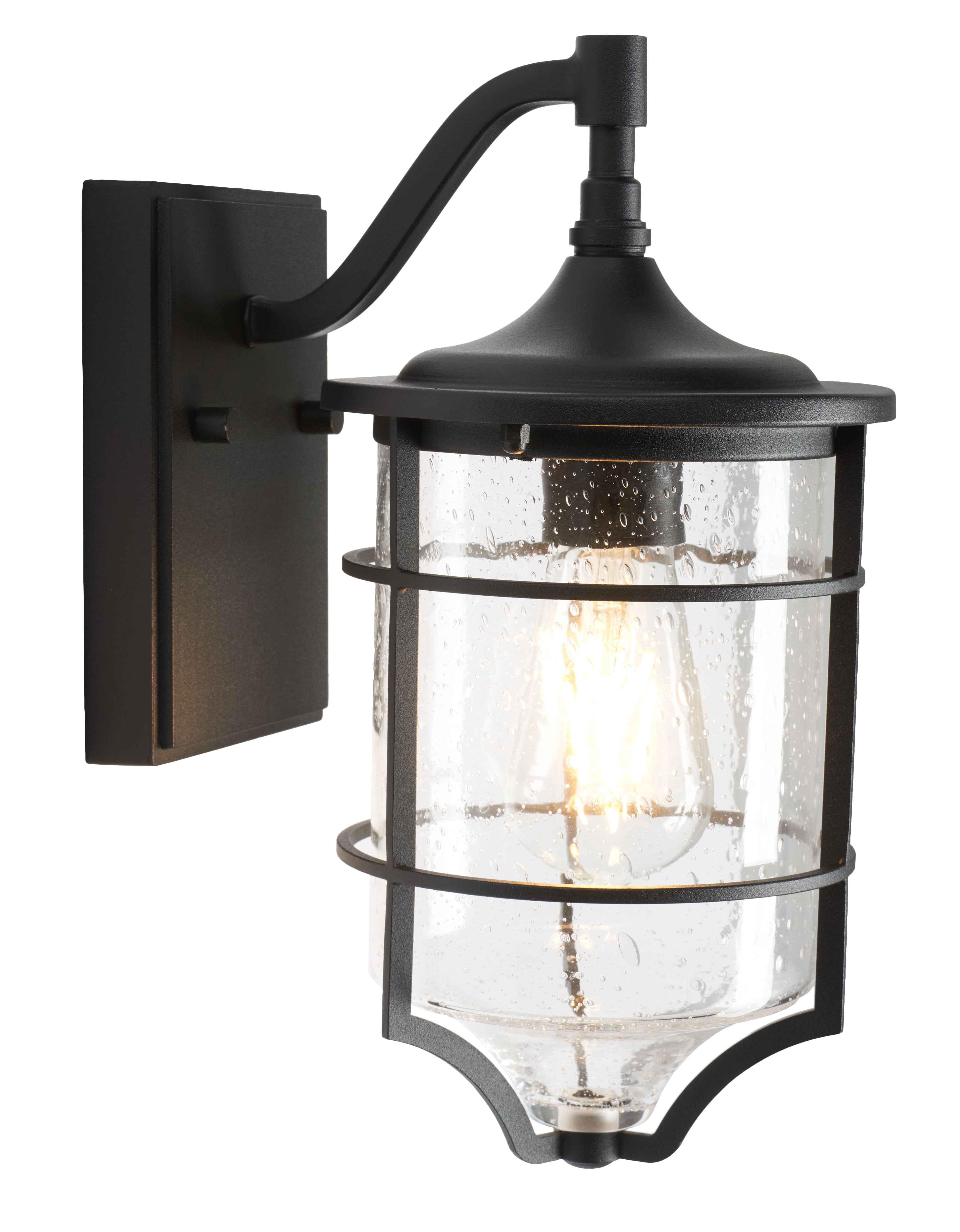 SAFAVIEH Rueda 2-Light ST58,E26 Bronze Steel Wall Sconce with Black Shade, Set of 2