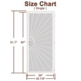thumbnail image 3 of 36" X 80" Prehung Door Security door Universal/Reversible Hinging Surface Mount Steel Security Door With Perforated Metal Screen With Lock, 3 of 4