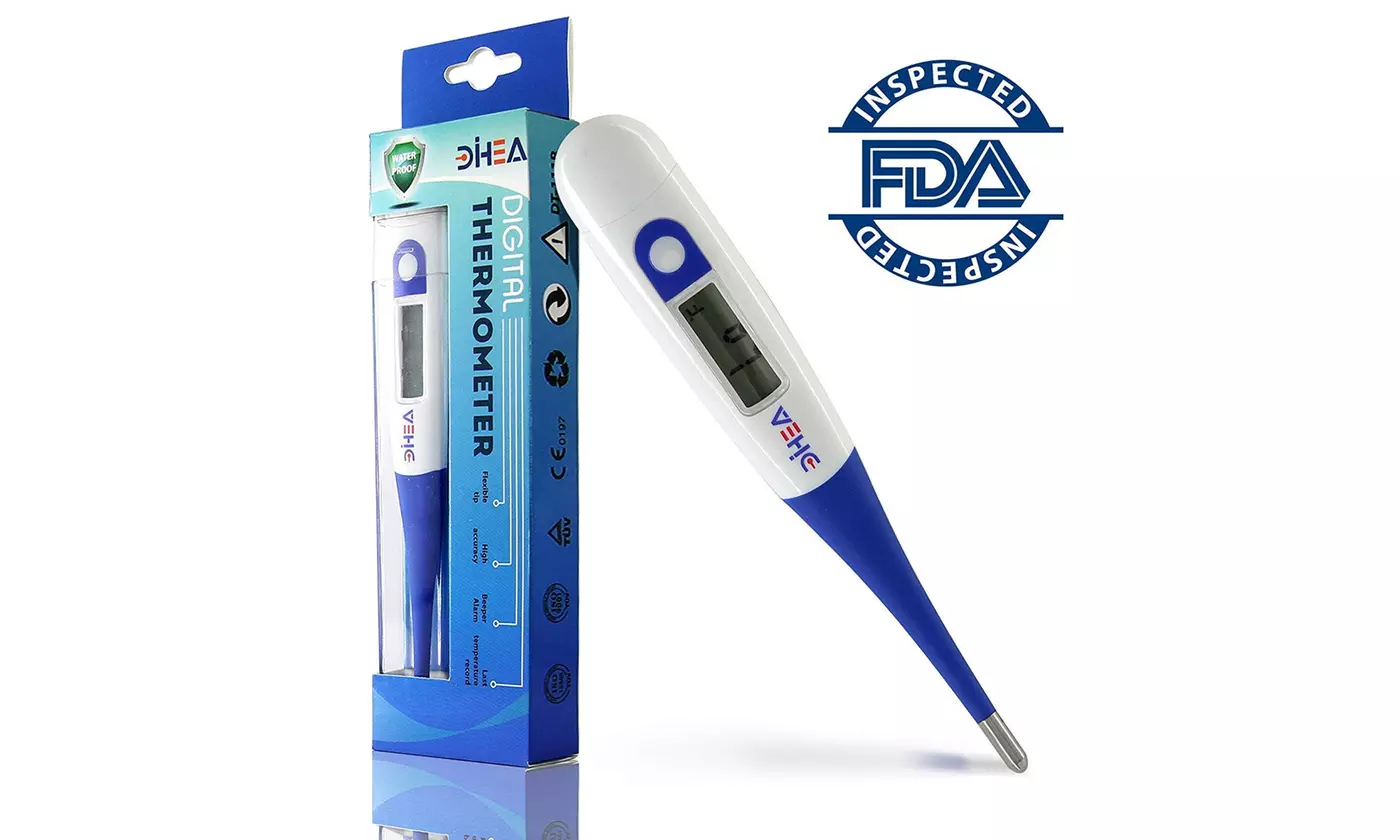 DIHEA Basal Thermometer Soft Tip Ovulation Thermometer