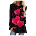 thumbnail image 2 of Qertyioot Cadeau de la Saint-Valentin! Blouse Décontractée à Manches Longues et Col Rond pour Femmes, Imprimé St. Patrick, 2 of 5
