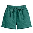 thumbnail image 7 of Women's Casual Summer Elastic Waist Comfy Shorts with Pockets, 7 of 7