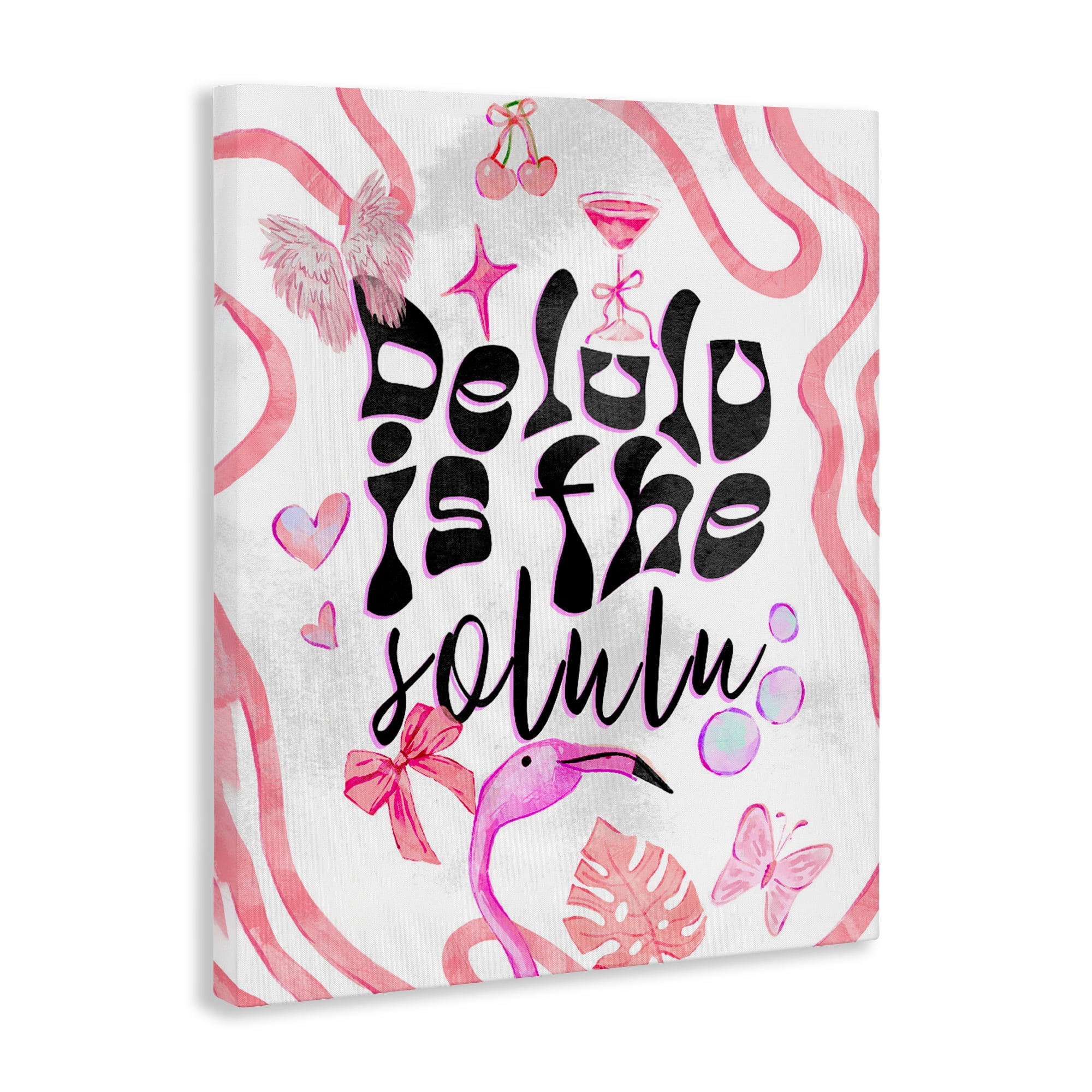 Stupell Industries Delulu Is The Solulu Canvas Wall Art, design by Ziwei Li