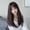 Brown, variant on Long Straight Wig with Bangs for Women, High Density Synthetic Wig Natural Looking Hair Wig(Black,One Size)
