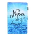 thumbnail image 2 of SaniMore Wallet Case for Samsung Galaxy Tab A9 Case 8.7" 2023 SM-T550 SM-P550, PU Leather Case Auto Wake/Sleep Card Holder Kickstand Anti-slip Strip Shockproof TPU Backplane Fashion Cover, Blue Sea, 2 of 6