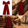 thumbnail image 5 of Christmas Wreath Bow, Christmas Tree Bows Xmas Bows Decoration Bows- Christmas Tree Pendants And Ornaments, 5 of 6