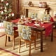 thumbnail image 5 of Fundas de lino para sillas, decoraciones navideñas, fundas para sillas navideñas en estilo 3D, ideales para el hogar y el comedor, decoraciones navideñas para respaldos de sillas, decoraciones de Hall, 5 of 6
