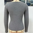thumbnail image 3 of Lovskoo 2024 Sweaters for Women Hollow Out Sweater V Neck Long Sleeve Slim Fit Knitwear Casual Pullover Sweater Gray, 3 of 8