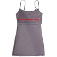thumbnail image 4 of Women & Juniors Basic Layering Built in Bra Spaghetti Strap Long Cami Top Tank, 4 of 6