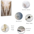 thumbnail image 2 of ZHONGYUTONG Angel Wings Canvas Wall Art White Gold Wings Picture Prints Angel Wings Painting Abstract Artwork for Living Room Bedroom Decor Framed (24.00" x 36.00"), 2 of 5