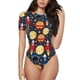 thumbnail image 1 of Fotbe Colorful Astronomy Body de Mujer con Cuello Redondo y Mangas Cortas, Sin Mangas Ajustado, Suave, Cómodo y Básico-XX-Large, 1 of 7