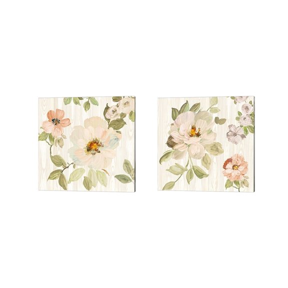 Metaverse Wild Apple Portfolio 'Driftwood Garden' Canvas Art (Set of 2)