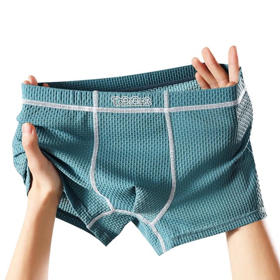 Men's Boxer Briefs Soft Cotton Comfortable Briefs for Men Lightweight Breathable Sport Underwear Gym Workout Biking Running Athletic Undergarments Quick Dry Underwear