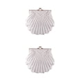 thumbnail image 3 of Qarigey Bolsos de mano clásicos y prácticos para mujer para todos los elementos esenciales Bolso de boda de noche blanco blanco 2Conjunto, 3 of 6