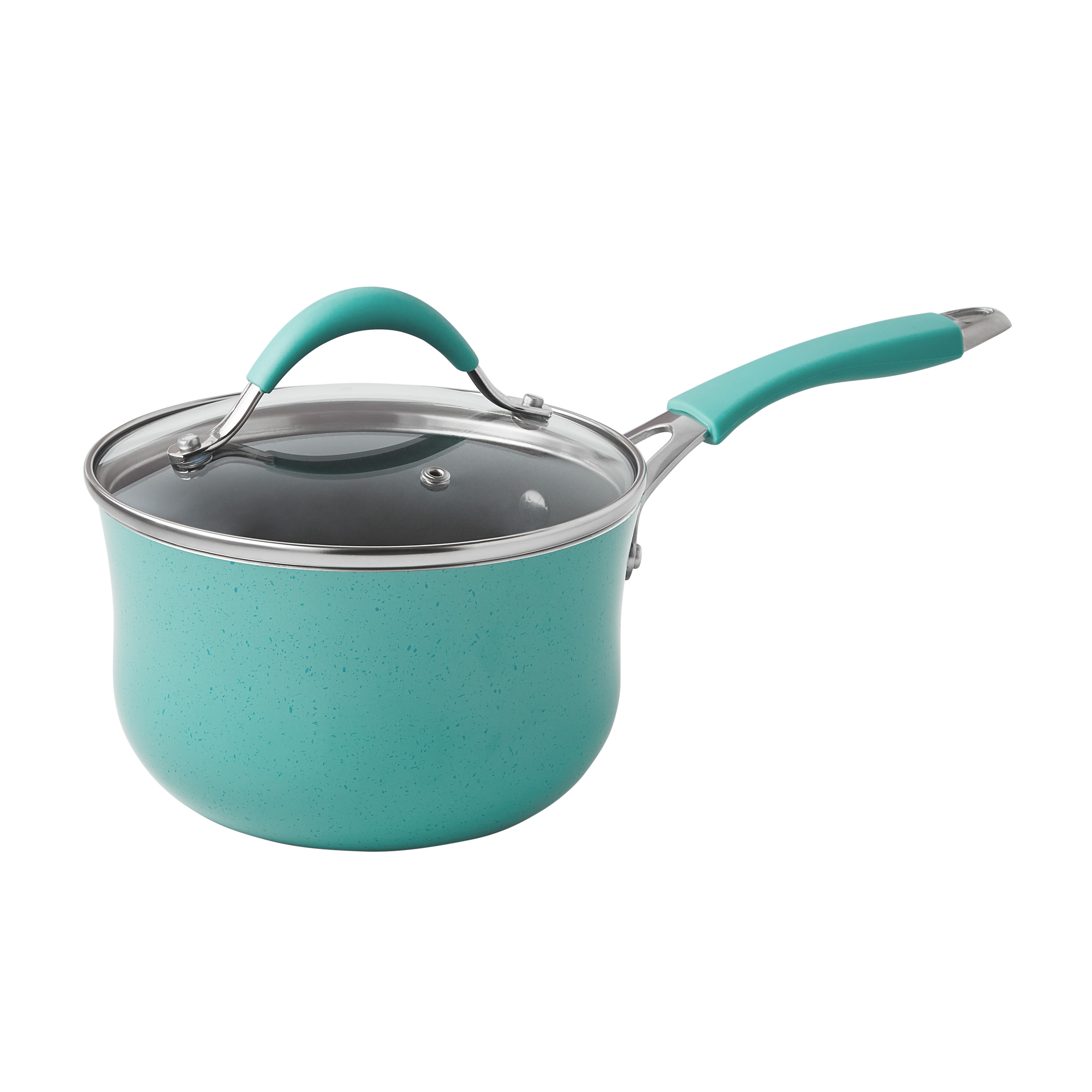 The Pioneer Woman Blooming Bouquet Aluminum Nonstick 19-Piece Cookware Set, Teal - image 7 of 11