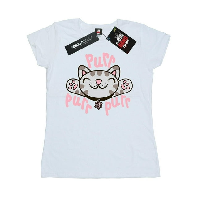 Big Bang Theory T-Shirt en Coton Pur pour Femmes Soft Kitty