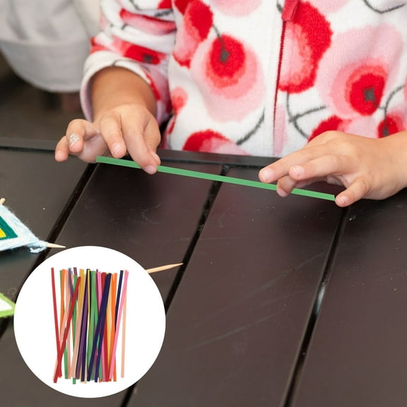 HEANUJJ 150Pcs Flat Strips Craft Materials for Basket Weaving, Creative Handicrafts, and Home Decor Projects