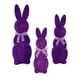 thumbnail image 2 of 3 adornos de conejo de Pascua flocado | Juego de 3 tamaños para escritorio, estantería y decoración de fiestas | Decoración navideña para interiores y exteriores, 2 of 9