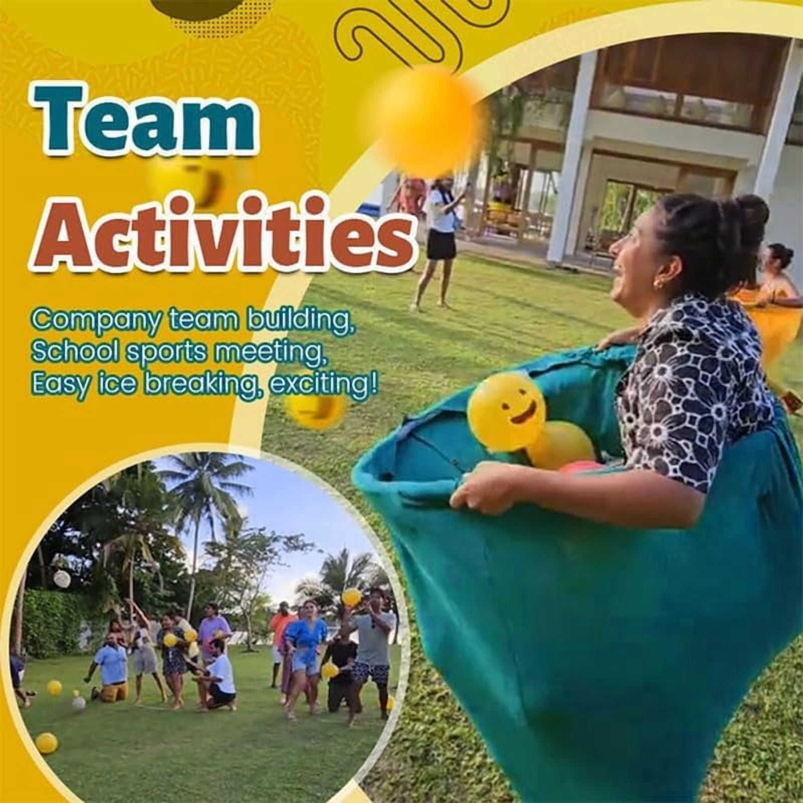 Granny Pants Outdoor Game with 4 Bouncy Balls and 1 Air Pump, Fun Family Reunion & Adult Yard Game for Groups - The Ultimate Backyard Party Tossing & Catching Games