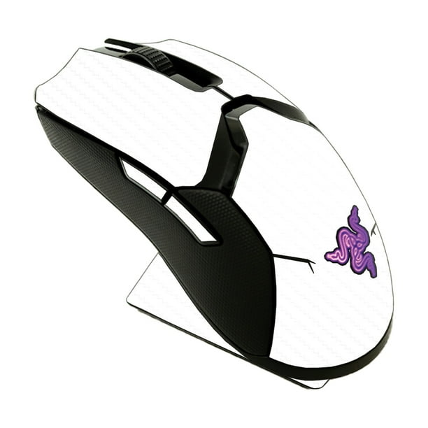 Carbon Fiber Skin Decal Wrap Compatible With Razer Viper Ultimate Sticker Design Solid White Walmart Com