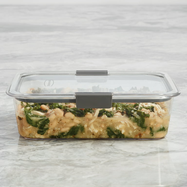 Save on Rubbermaid Brilliance Plastic Container with Lid Large 9.6