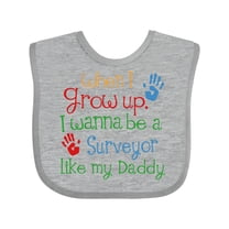 Inktastic Surveyor Like Daddy Boys or Girls Baby Bib