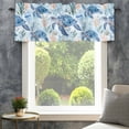 thumbnail image 4 of Underwater Sea Valances for Windows Turtles Jellyfish Corals Summer Marine Life Rod Pocket Curtain Valance Window Treatment Short Curtains for Kitchen Living Room, 42"x12", 4 of 9