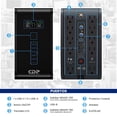 thumbnail image 4 of No Break Inteligente CDP R-Smart1510 UPS 1500VA/900W Respaldo 15-45min AVR Supresor de Picos 10 Salidas 6 USB RJ45, 4 of 4