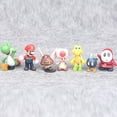 thumbnail image 3 of Mario Mario Trésor Rouge Champignon Vert Modèle 18 Pcs Personnage de Bande Dessinée Jouet pour Enfants 1.18-2.76 Pouces, 3 of 8
