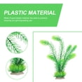 thumbnail image 3 of HEMOTON Lifelike Green Plastic Aquarium Plants for Decor Simple and Easy Care Large Fish Tank Decorations 7.5 Inches, 3 of 8