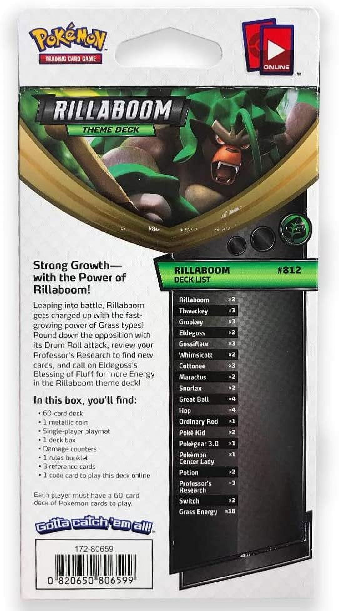 Pokemon Sword & Shield Rillaboom Theme Deck