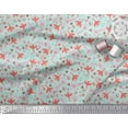 thumbnail image 3 of Soimoi Green Poly Georgette Fabric Butterfly & Floral Print Sewing Fabric Yard 42 Inch Wide, 3 of 3