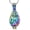 Rainbow-Silver, variant on Mini Urn Cremation Urn Pendant Necklace Hollow Jar Urn Necklace for Ashes Teardrop Keepsake Necklaces Memorial Jewelry Gift for Loss of Loved One