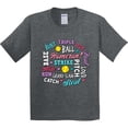 thumbnail image 3 of Inktastic Softball Word Salad with Softball and Hearts Youth T-Shirt, 3 of 5