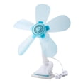 thumbnail image 3 of Ventilador de sobremesa con clip, moderno, eléctrico, silencioso, mini ventilador de escritorio personal Azul, 3 of 9