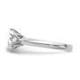 thumbnail image 3 of 14K White Gold mounting Ring Band Only Solitaire Engagement, Size 9, 3 of 7
