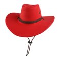 thumbnail image 2 of Mikilon Men and Women Western Cowboy Hat Outdoorsy Comfortable Casual Drawstring Wide Brimmed Hats Functional Versatile Hats, 2 of 3