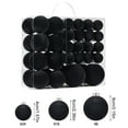 thumbnail image 4 of 46 Pcs Velvet Christmas Balls Flocked Christmas Tree Ornaments Plastic Balls Xmas Decorative Hanging Ornaments Christmas Tree Decoration (Black), 4 of 8